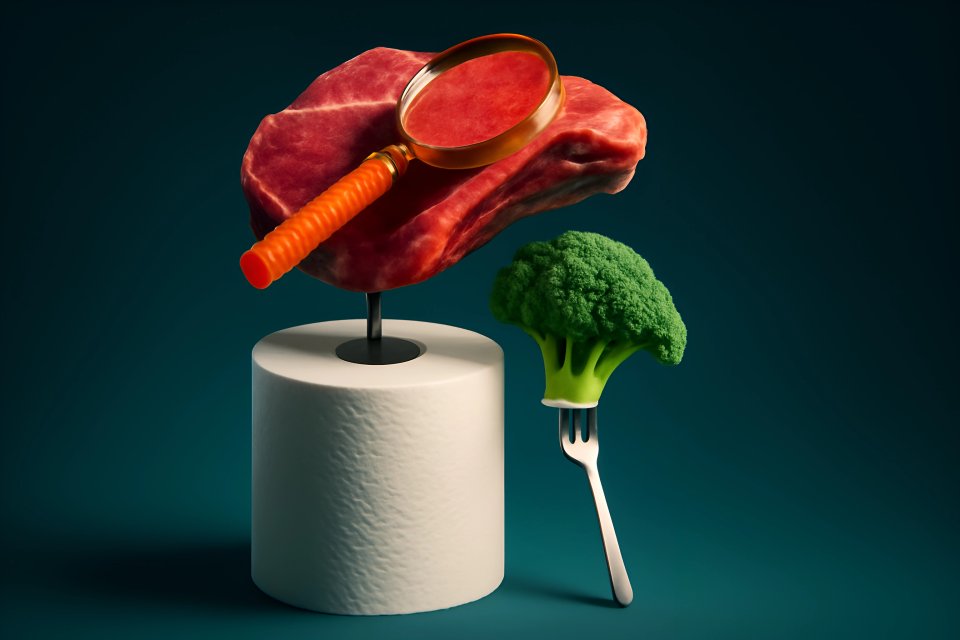 Meat and broccoli nutrition focus