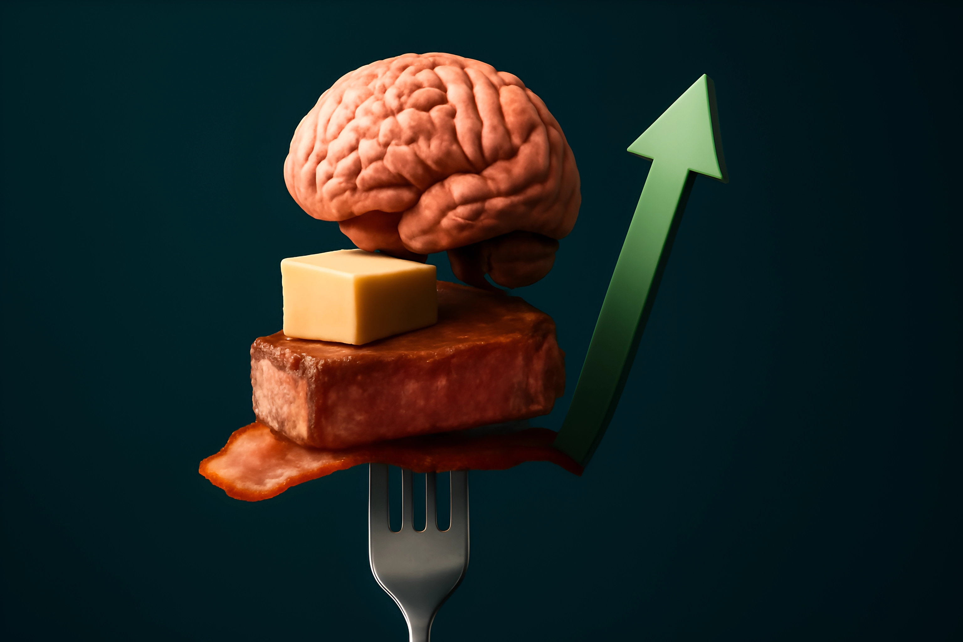 Brain with bacon and butter