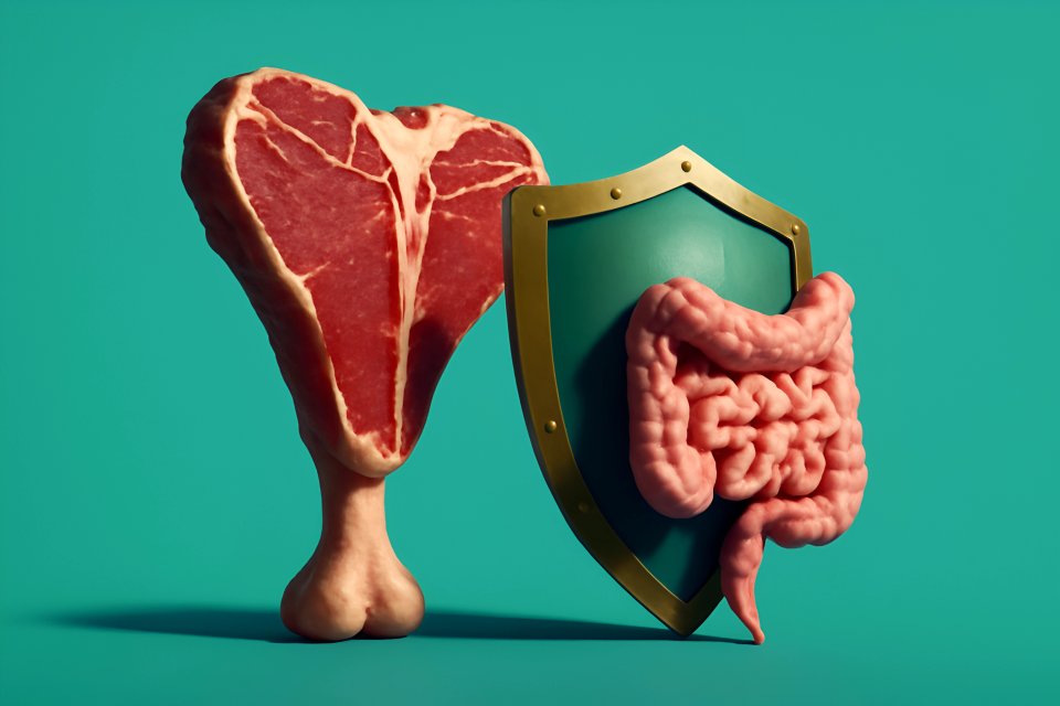 Steak and shield for gut health
