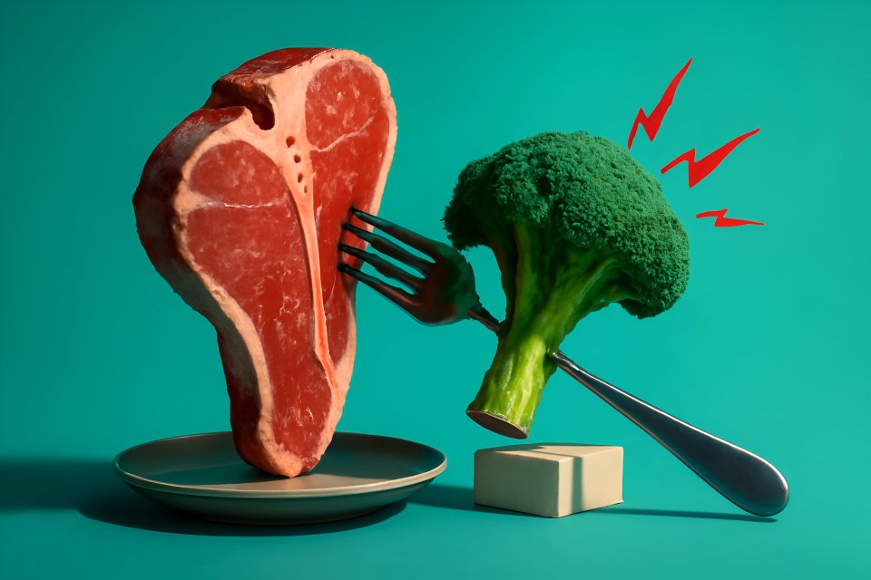 Arte culinaria: bistecca e broccoli